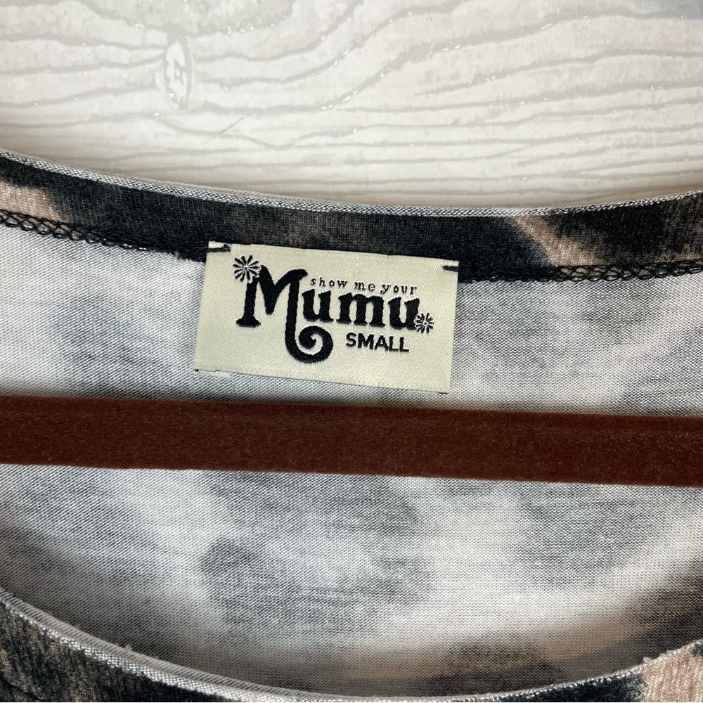 Show Me Your MuMu Animal Print Blouse Size Small - Picture 3 of 4